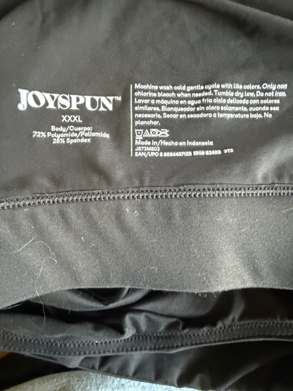 Everyday Comfort Wireless Bralette - Black Joyspun XXXL - Picture 2 of 3